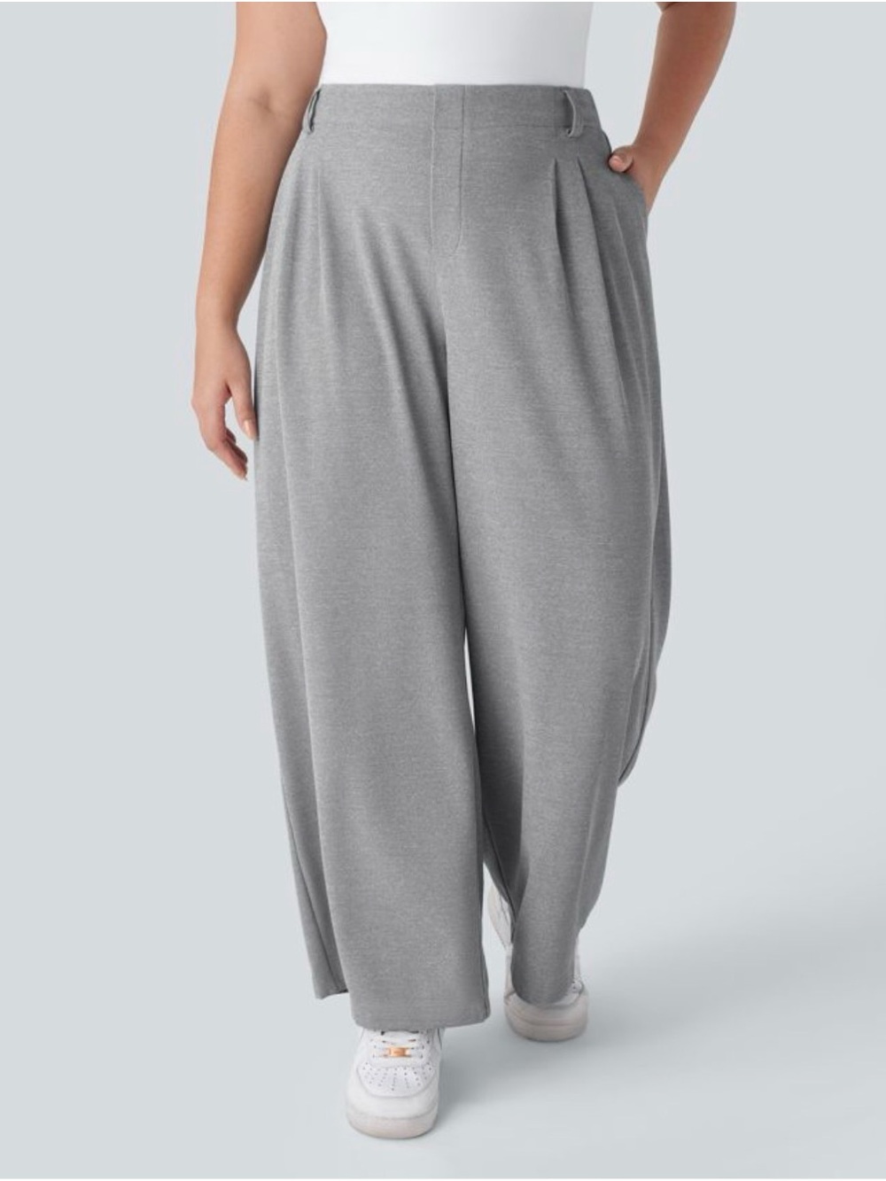 Halara Flex™ High Waisted Pocket Wide Leg Waffle Work Pants